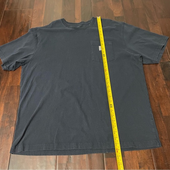 Carhartt Short Sleeve Pocket Tshirt Men’s Size XL Navy Work Wear - Picture 5 of 7